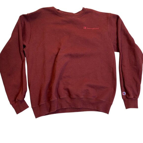 Champion Other - Champion Men's Sweatshirt Medium Eco Maroon Crewneck Long Sleeves